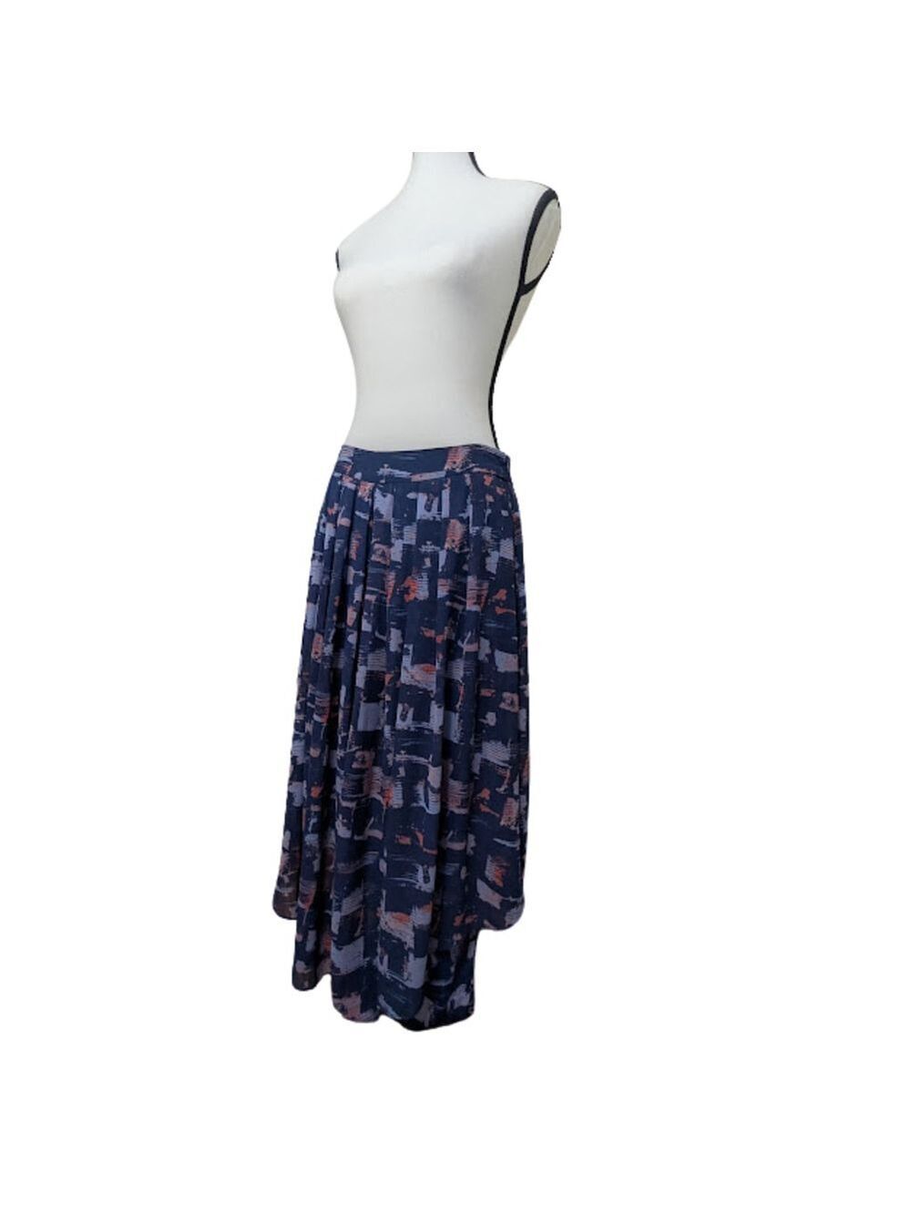 Anthropologie HD in Paris Navy Abstract Overlay Pants